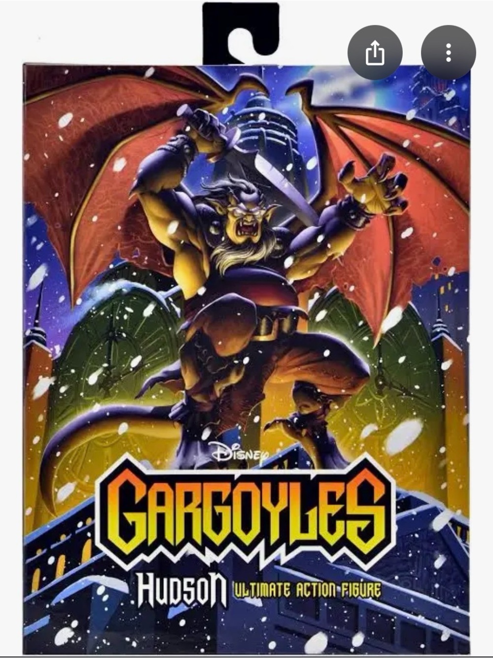 Disney Gargoyles Hudson Action Figure - Yellow, Purple, Brown